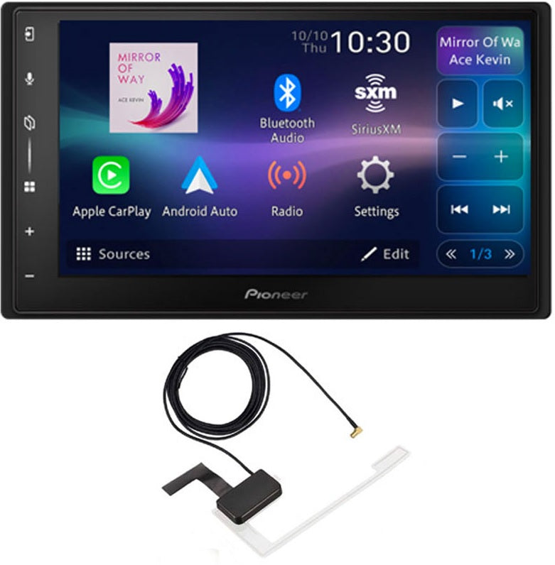 Pioneer SPH-DA77DAB 6.8 WVGA Capacitive Multi-touch Panel Screen Weblink 3.0 Android Auto/ Apple CarPlay DAB Radio + Aerial