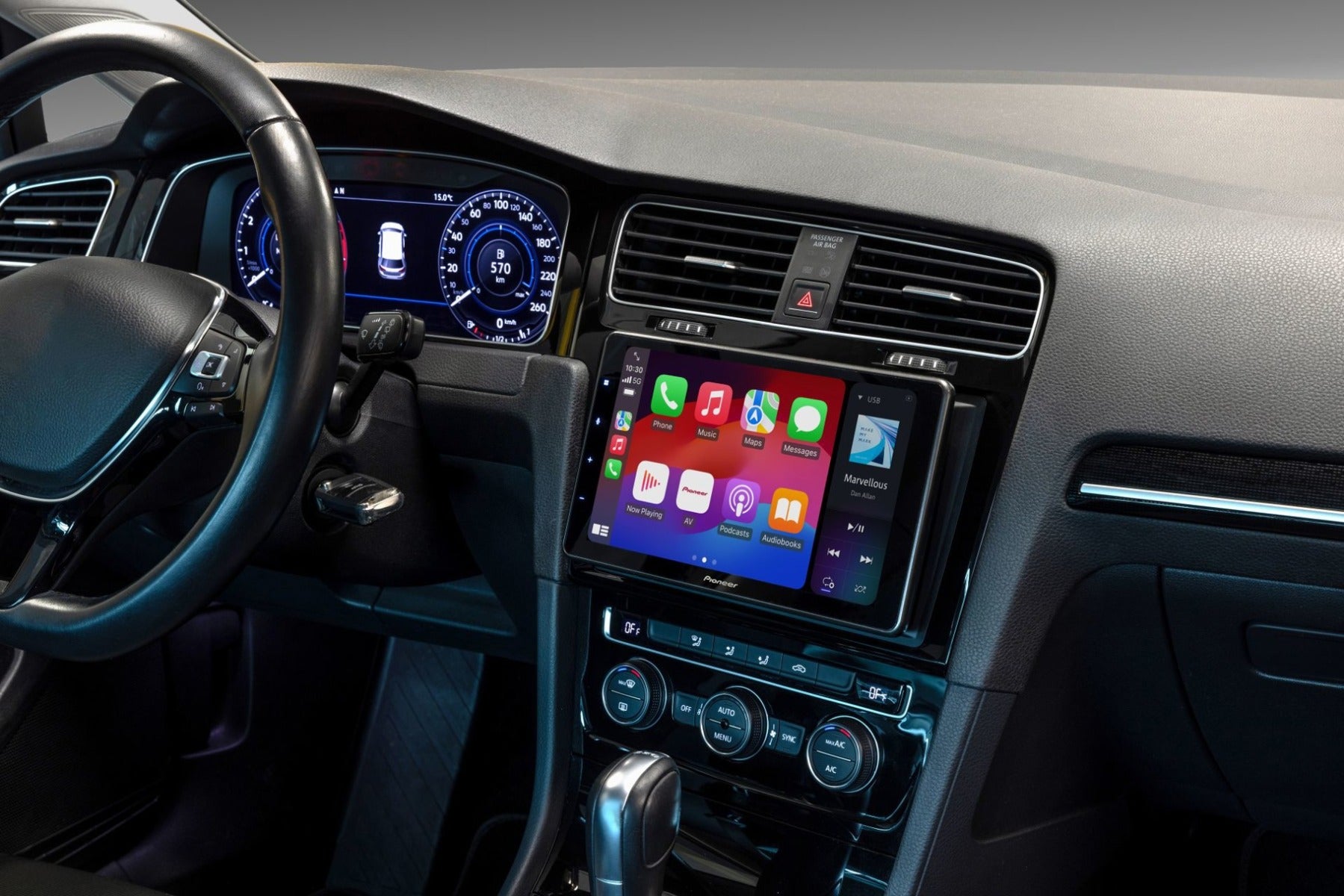 VW Transporter T5/ T6 Pioneer SPH-EVO950DAB-VAG 9" Apple Wireless CarPlay Wireless Android Auto with Bluetooth, DAB/DAB+, Spotify & Siri Eyes Free WebLink
