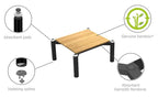 Norstone SPIDER 3 BASE 363 BLACK / BAMBOO Finish NORSPI3HFBBA