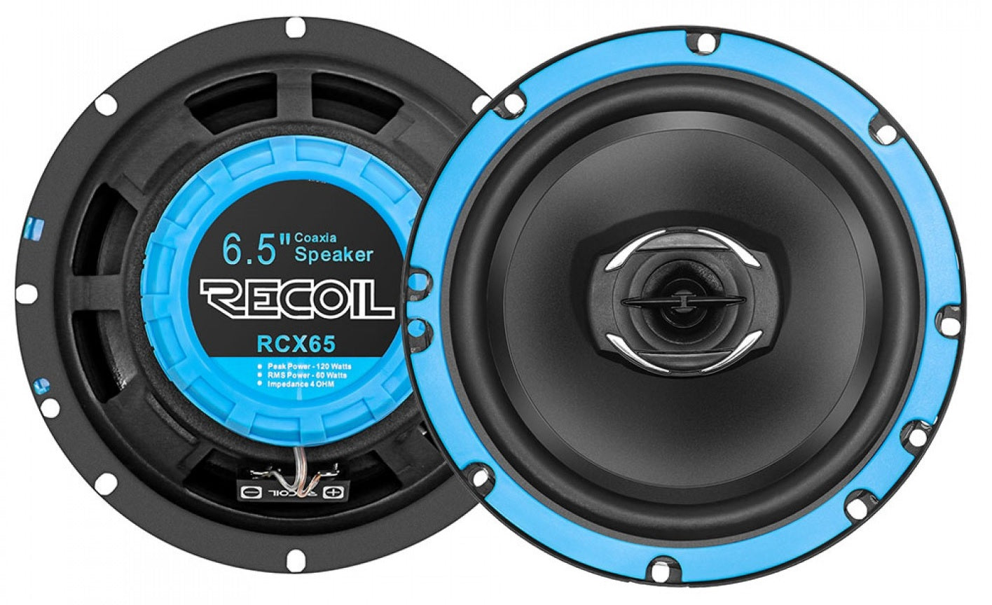 Recoil Echo-Series RCX65 165mm (6.5 inch) 200 watt 2-way full-range coaxial speakers (PAIR)