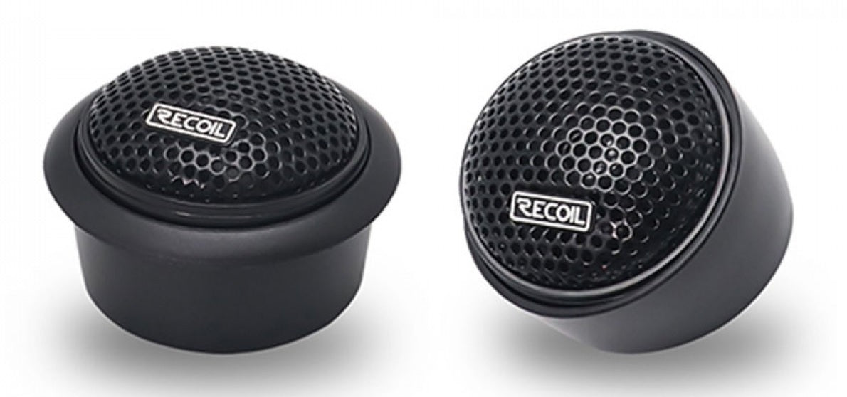 Echo Series RET1 1 Inch Component Neodymium Silk Dome Tweeter with Triple Level Tweeter Crossover