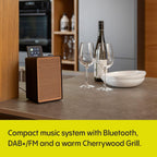 PURE Evoke Spot - Wood Edition, Compact Music System in Cotton White