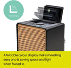 PURE Evoke Spot - Wood Edition, Compact Music System in Cotton White