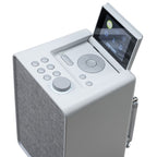 PURE Evoke Spot - Wood Edition, Compact Music System in Cotton White