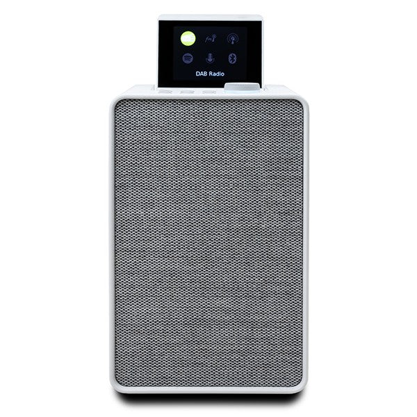 PURE Evoke Spot - Wood Edition, Compact Music System in Cotton White
