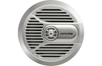 Alpine SPR-M700 7 inch 2-way Flush Mount Marine Speakers in Silver