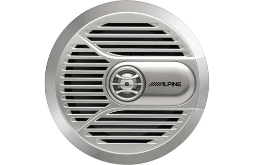 Alpine SPR-M700 7 inch 2-way Flush Mount Marine Speakers in Silver