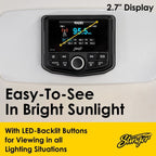 Stinger SPXM1 Marine & Powersports media player with switch command