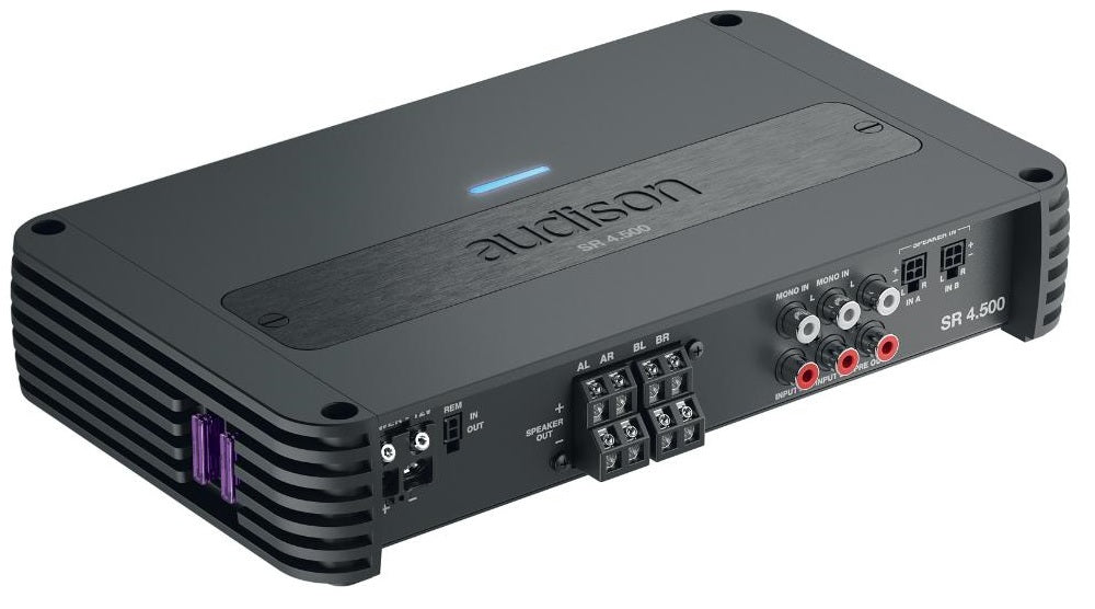 Audison SR4.500 - 4 Channel Amplifier with Crossover 130 WRMS x 4