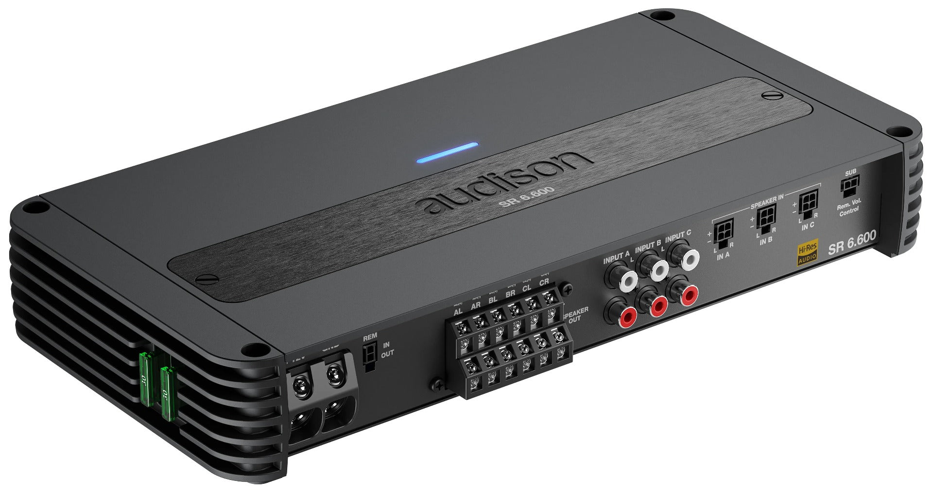 Audison SR6.600 - 6 Channel High Power Compact Amplifier with Crossover