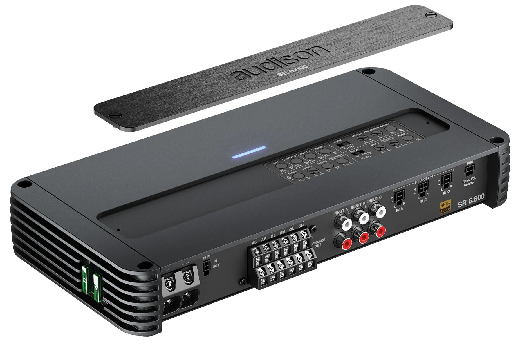 Audison SR6.600 - 6 Channel High Power Compact Amplifier with Crossover