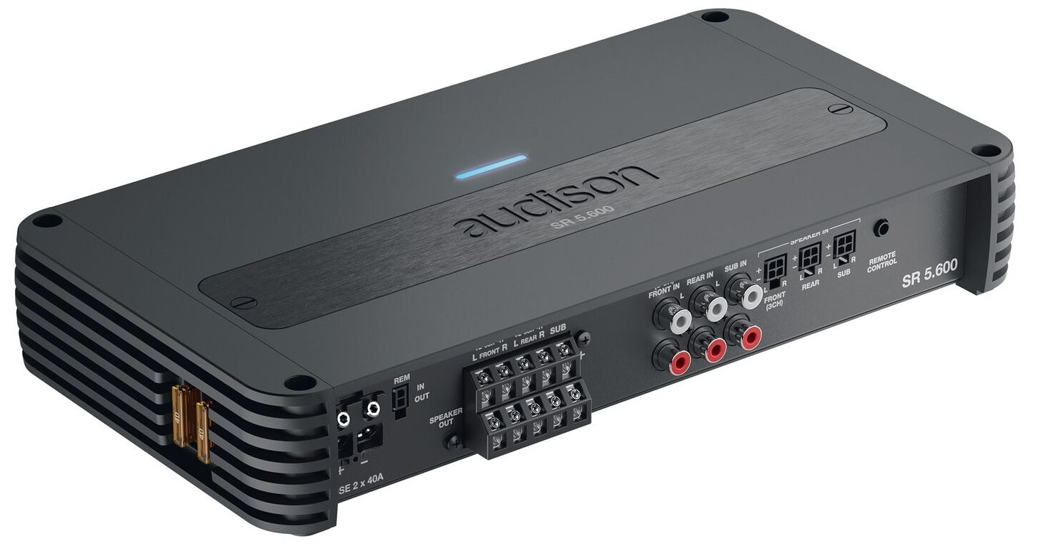 Audison SR5.600 - 5 Channel High Power Compact Amplifier with Crossover