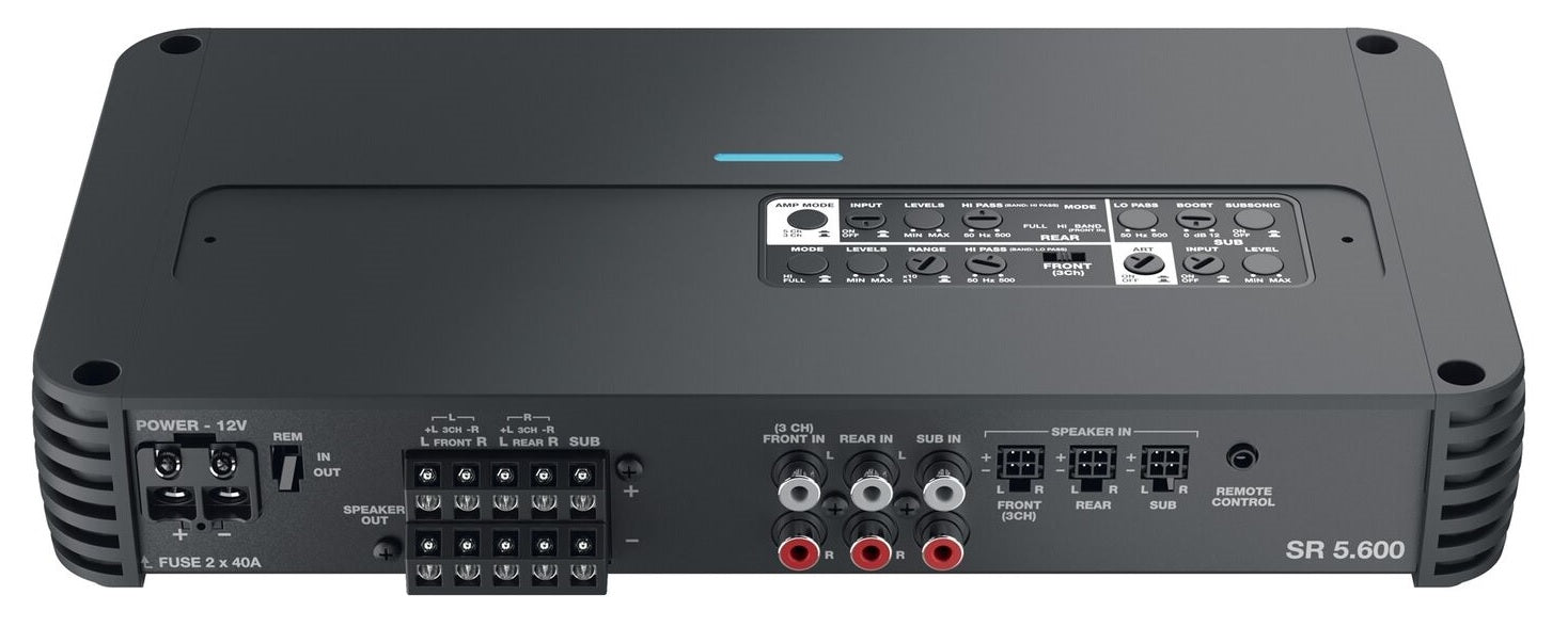 Audison SR5.600 - 5 Channel High Power Compact Amplifier with Crossover