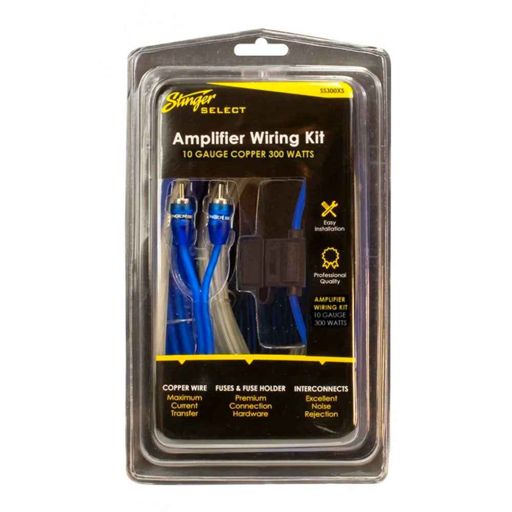 Stinger SS300XS 10 Gauge Copper 300W Complete Wiring Kit