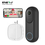 ENER-J SHA5357 1080P Wired & Wireless Video Doorbell with USB Chime