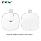 ENER-J SHA5357 1080P Wired & Wireless Video Doorbell with USB Chime
