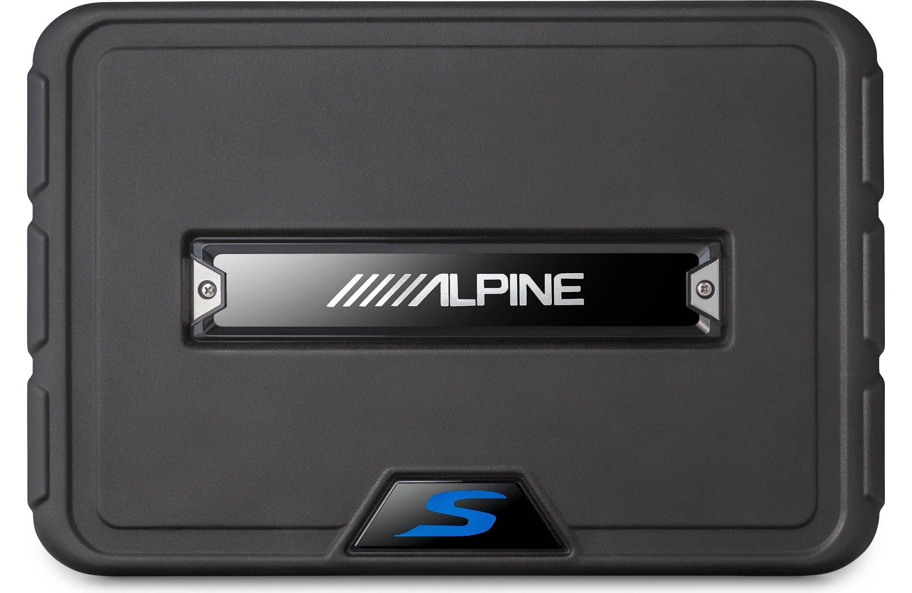 Alpine SS-SB10 S-Series shallow sealed downward-firing enclosure with 10" 2-ohm subwoofer