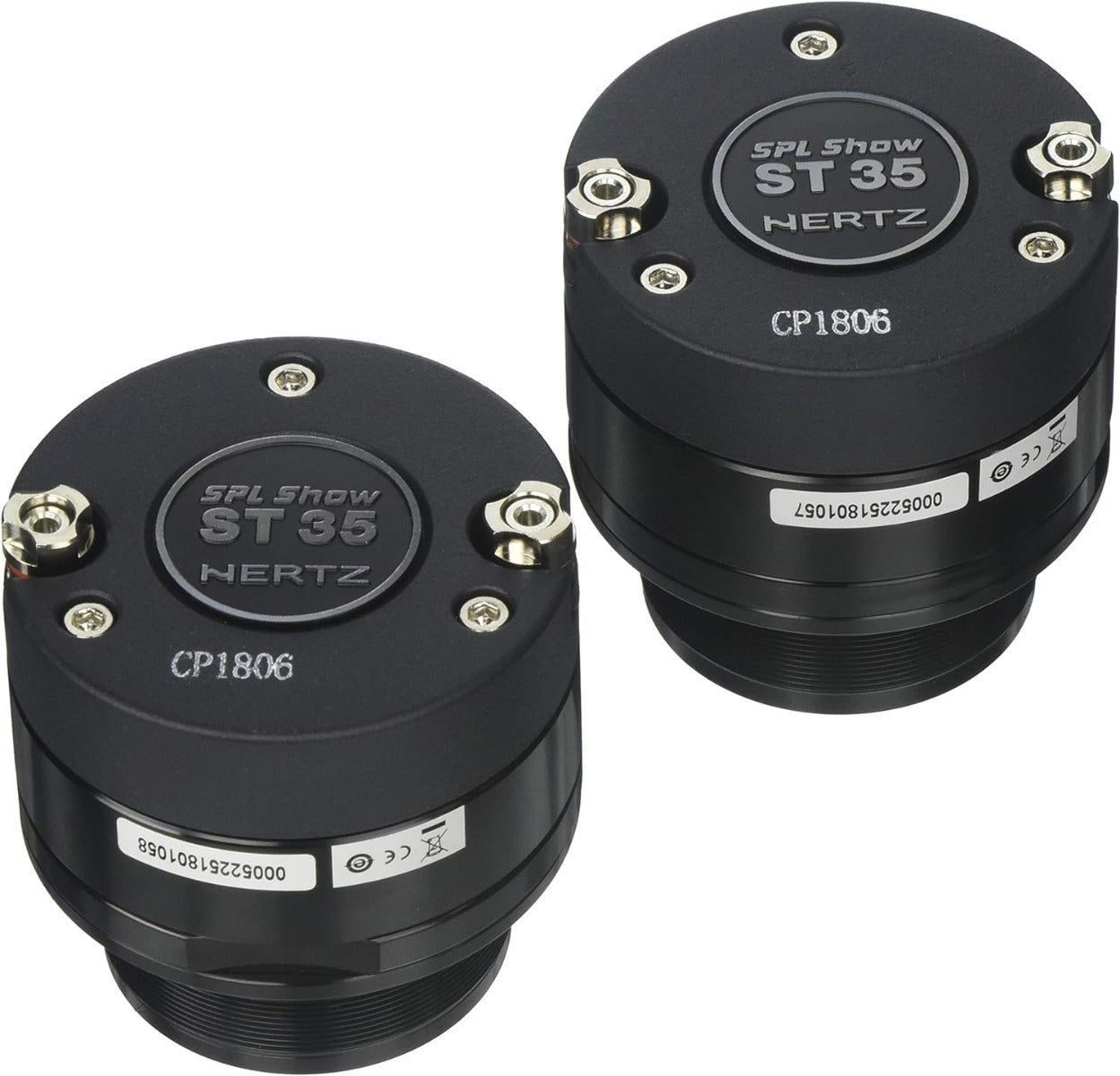 Hertz ST35 SPL Show Series 1-3/8" bullet tweeters designed for SPL competition (Pair)