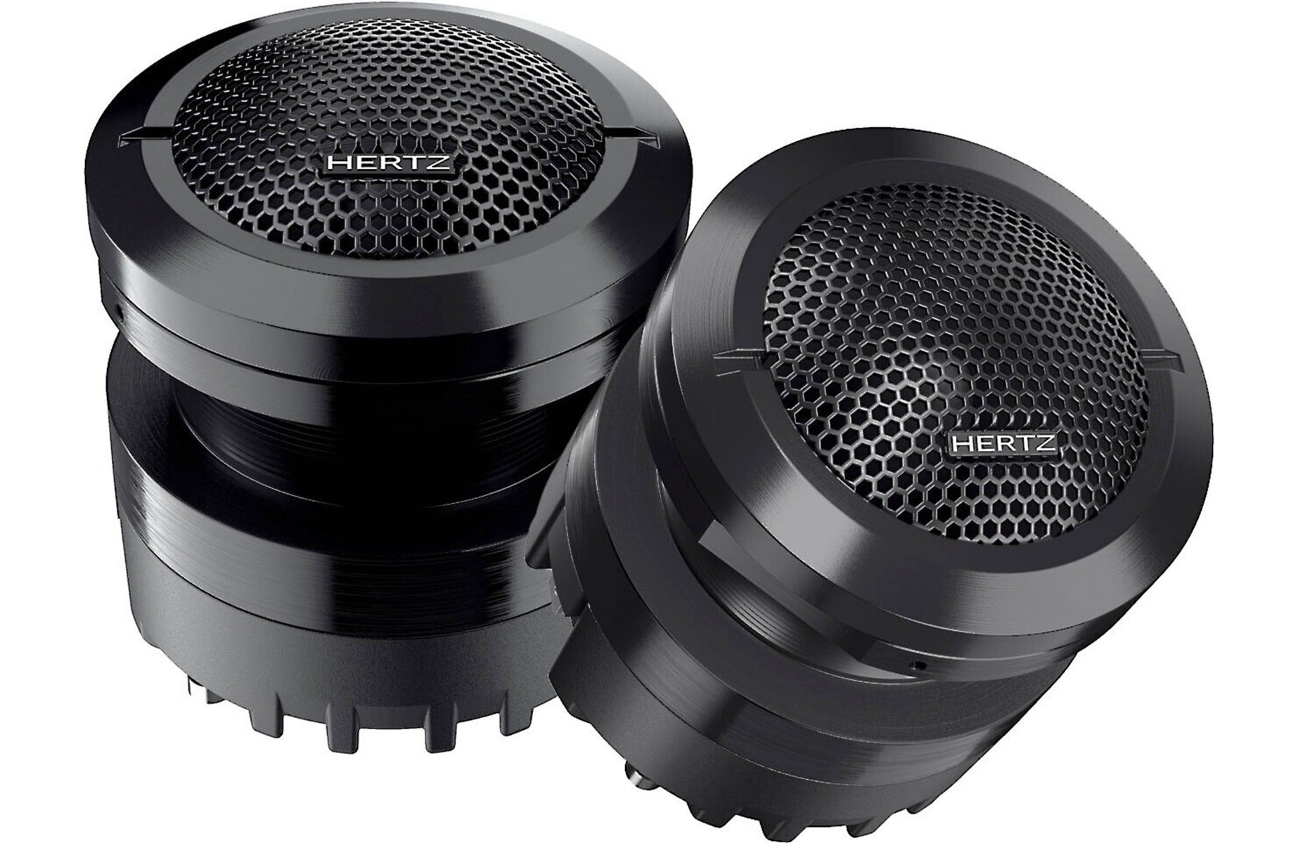 Hertz ST 25K NEO 100W Peak (50W RMS) 1.8" NEO Series 4 Ohm High-Efficiency Bullet Tweeter set + crossover + grilles (Pair)
