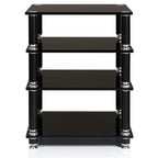 Norstone STABBL 4 Shelf Premium Hi-Fi Rack in Satin Black