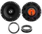 VW Beetle, Bora, Golf, Passat, Polo, Scirocco with JBL Stage1 61F 6.5"  200 Watt 2-way Coaxial Speakers