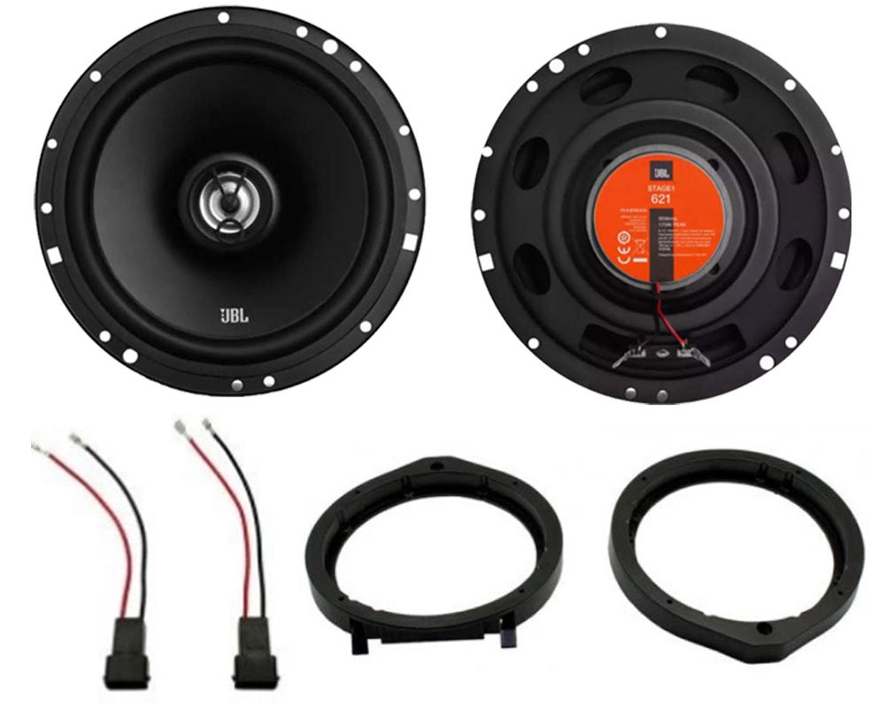 Honda Accord, Civic, Crosstour, CR-Z, Insight, Jazz JBL Stage1 61F Coaxial Speakers Speaker Adaptor+Plugs