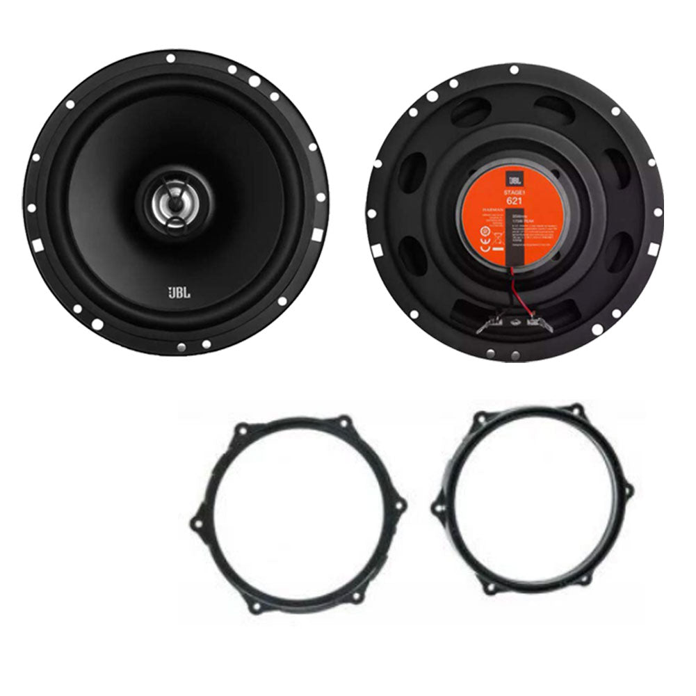 Seat Ibiza 6J 2008 - 2014 JBL Stage1 61F 16.5cm Front Doors Car Speakers Upgrade Kit