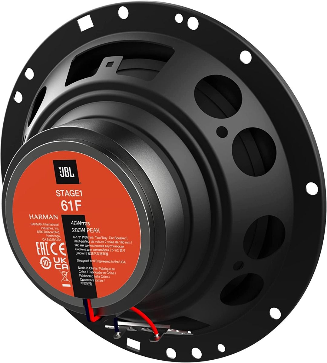 VW Caddy, Caravelle, Golf, Jetta Multivan, Sharan, Tiguan, Touran, Transporter  with JBL Stage1 61F Front & Rear Door Speakers Fitting Kit