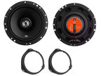 Mercedes C Class W204 2007-2013 with JBL Stage1 61F 2-Way Front and Rear Door Speakers Fitting Kit