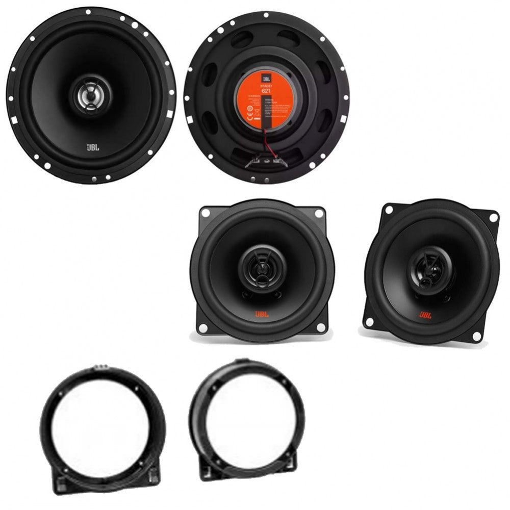 Honda Civic 2001–2005 with JBL Stage1 621F + Stage2 524 Front and Rear Side Speakers Fitting Kit