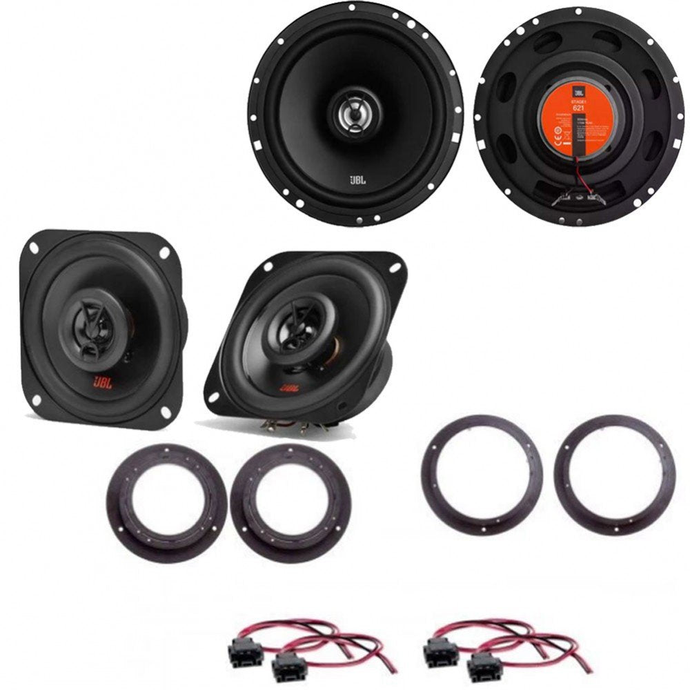 Mercedes A Class 2004-2012 with JBL Stage1 61F + Stage2 424 Front and Rear Door Speakers Fitting Kit