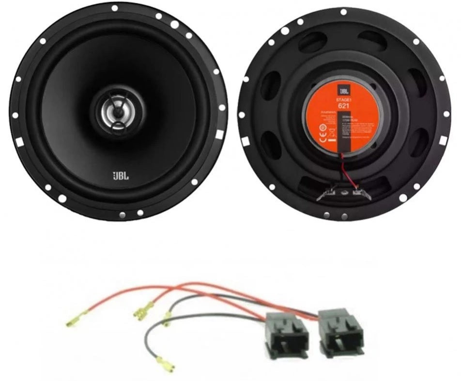 Citroen Berlingo 2008 - 2015 with JBL Stage1 61F 2-Way Front Door Speakers Fitting Kit