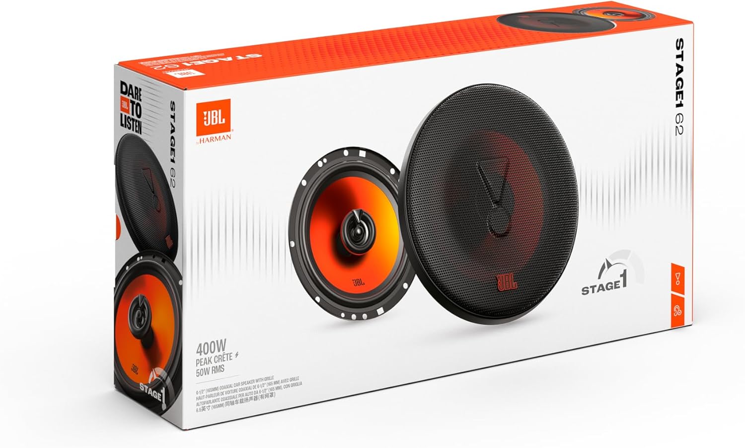 JBL Stage1 62 6-1/2" 165mm 175 Watt  2-way Coaxial Car Speakers