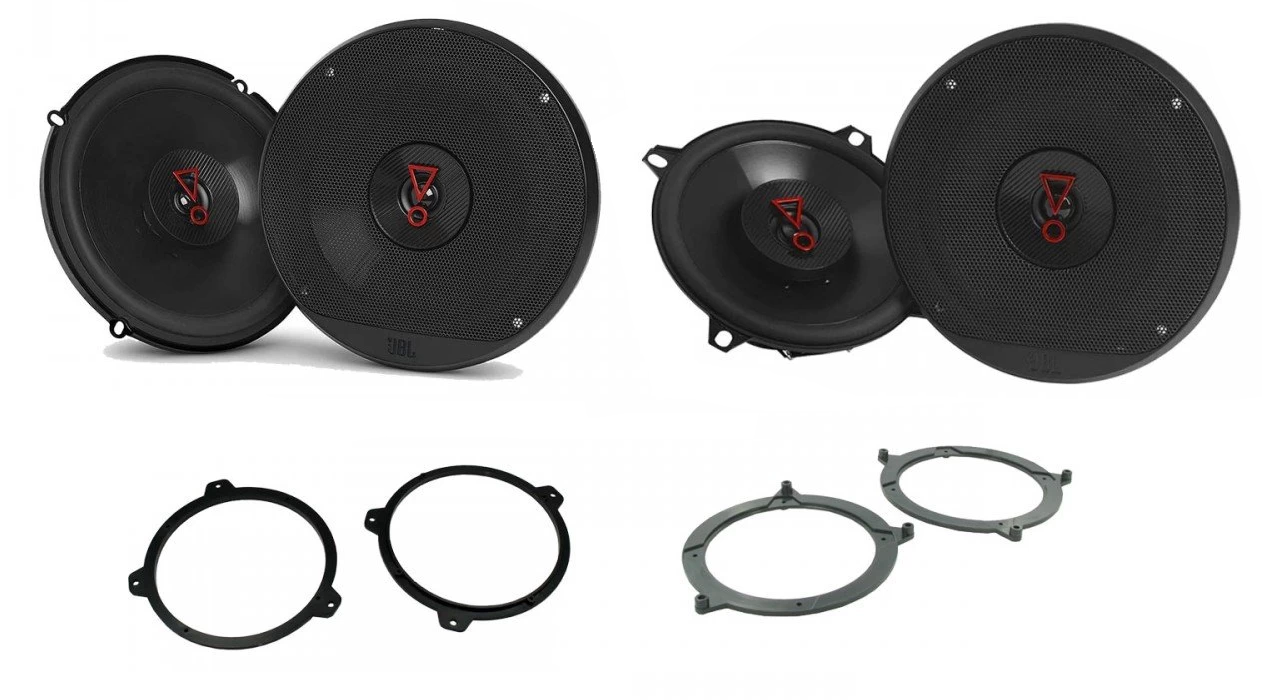 BMW 3 Series (E46) with JBL Stage3 627, Stage3 527 2-Way Front and Rear Door Speakers Fitting Kit