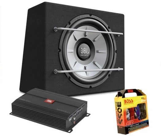 JBL Stage A3001 Amp and JBL Stage 1200B 12" 1100W Sub Enclosure package deal