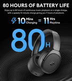 EDIFIER STAX SPIRIT S5  Bluetooth 5.4 Hi-Res Audio (LDAC LHDC) Wireless Headphones, Ultra-Low Distortion for Audiophiles Black