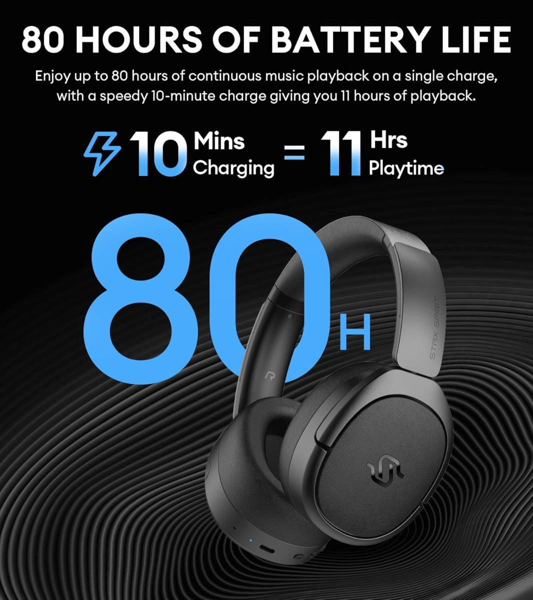 EDIFIER STAX SPIRIT S5  Bluetooth 5.4 Hi-Res Audio (LDAC LHDC) Wireless Headphones, Ultra-Low Distortion for Audiophiles Black