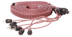 Stinger SI4620 4000 Series 6.10 Metre 20Ft 6 Channel Car Stereo Directional Twisted RCA Phono Cable