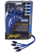 Stinger SI6412 6000 Series 3.66 Metre 12Ft 4CH Shielded Directional Twisted RCA Phono Car Stereo Cable