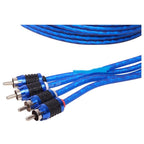 Stinger SI6412 6000 Series 3.66 Metre 12Ft 4CH Shielded Directional Twisted RCA Phono Car Stereo Cable