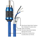 Stinger SI6217 6000 Series 5.18 Metre 17ft Shielded Directional Twisted RCA Phono Car Stereo Cable