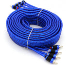 Stinger SI6412 6000 Series 3.66 Metre 12Ft 4CH Shielded Directional Twisted RCA Phono Car Stereo Cable