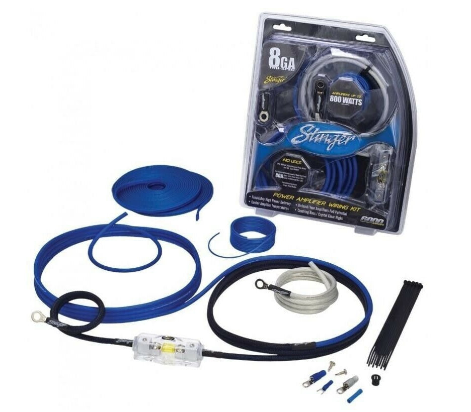 Stinger SK6281 - 8 Gauge Power Car Amplifier Installation Kit