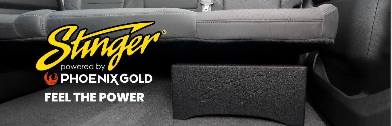 Stinger TXTRB10 Single 10” Under-Seat Powerd by Phoenix Gold Subwoofer Enclosure