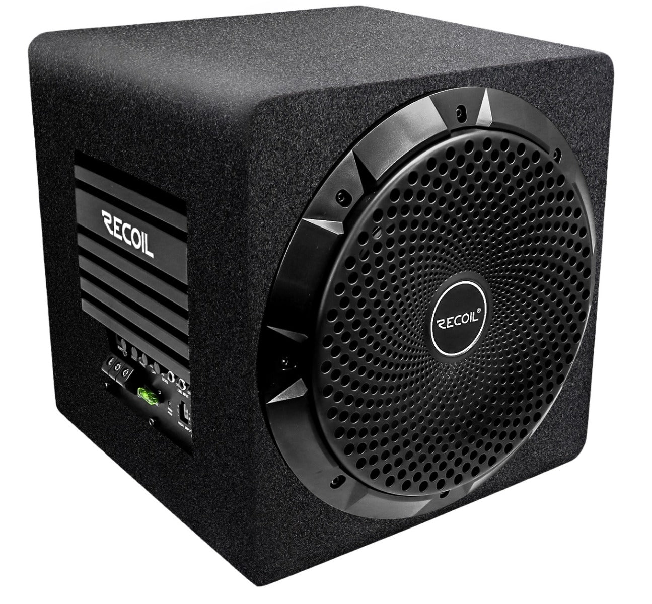 Recoil REC-SW10P 10-inch (250mm) Active Subwoofer with Passive Radiator and Built-in 600W Amplifier