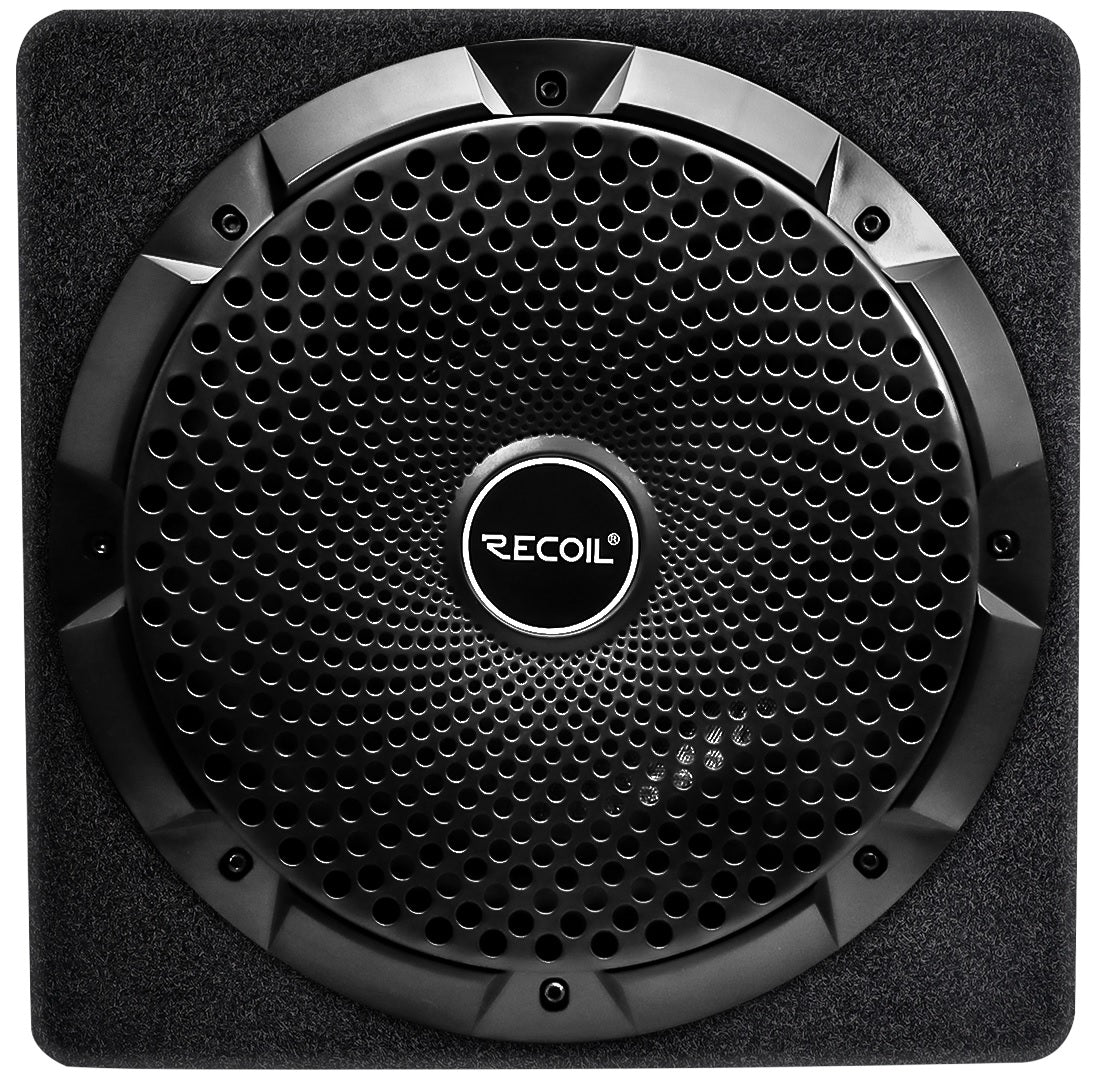 Recoil REC-SW10P 10-inch (250mm) Active Subwoofer with Passive Radiator and Built-in 600W Amplifier