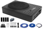 Recoil SUB-US10 10" (25cm) 300 watt Compact Powered underseat Subwoofer Box with Installation wiring kit