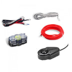 RECOIL SL1789 8-inch (200mm) 550W slim amplified under-seat subwoofer with installation wiring kit SUB-US8