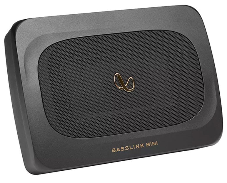 Infinity BassLink Mini Compact 6x8" Powered Active Under-Seat Subwoofer Titanium