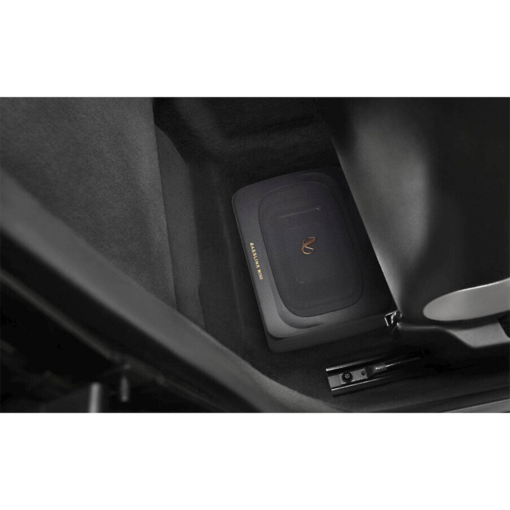 Infinity BassLink Mini Compact 6x8" Powered Active Under-Seat Subwoofer Titanium